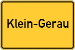 Place name sign Klein-Gerau