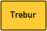 Place name sign Trebur