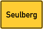 Place name sign Seulberg