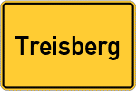 Place name sign Treisberg