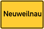 Place name sign Neuweilnau