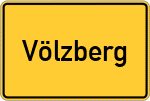 Place name sign Völzberg