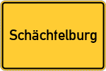 Place name sign Schächtelburg