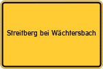 Place name sign Streitberg bei Wächtersbach