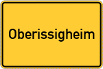 Place name sign Oberissigheim
