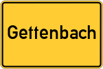 Place name sign Gettenbach