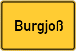 Place name sign Burgjoß