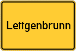 Place name sign Lettgenbrunn