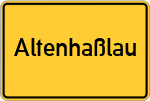 Place name sign Altenhaßlau