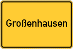 Place name sign Großenhausen