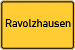 Place name sign Ravolzhausen