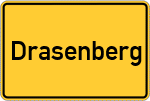 Place name sign Drasenberg