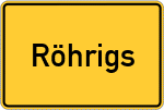 Place name sign Röhrigs