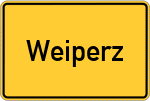 Place name sign Weiperz