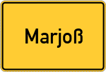 Place name sign Marjoß