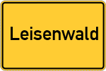 Place name sign Leisenwald