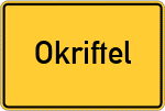 Place name sign Okriftel