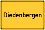 Place name sign Diedenbergen