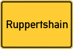 Place name sign Ruppertshain