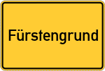 Place name sign Fürstengrund