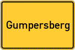Place name sign Gumpersberg