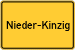 Place name sign Nieder-Kinzig