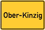 Place name sign Ober-Kinzig