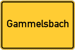 Place name sign Gammelsbach