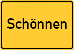 Place name sign Schönnen