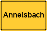 Place name sign Annelsbach