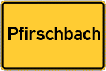 Place name sign Pfirschbach