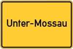 Place name sign Unter-Mossau
