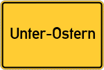 Place name sign Unter-Ostern