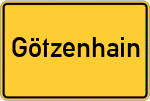 Place name sign Götzenhain