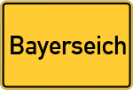 Place name sign Bayerseich