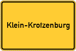 Place name sign Klein-Krotzenburg