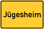 Place name sign Jügesheim