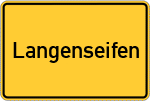 Place name sign Langenseifen