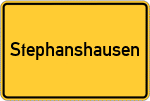 Place name sign Stephanshausen