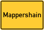 Place name sign Mappershain