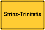 Place name sign Strinz-Trinitatis