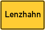 Place name sign Lenzhahn