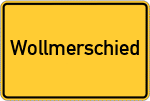 Place name sign Wollmerschied