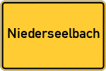 Place name sign Niederseelbach
