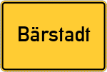 Place name sign Bärstadt