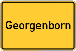Place name sign Georgenborn