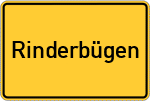 Place name sign Rinderbügen