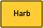 Place name sign Harb