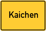 Place name sign Kaichen
