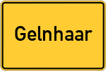 Place name sign Gelnhaar